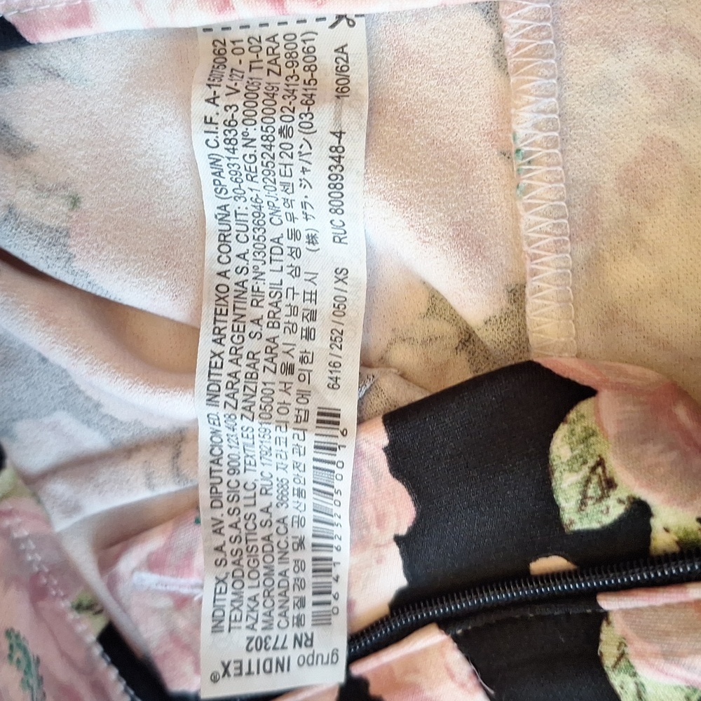 Zara Foral Pants Size XS - Picture 7 of 9